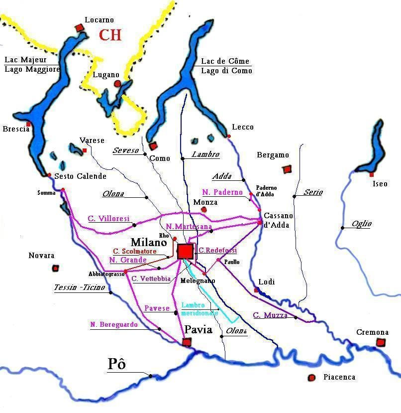 નકશો મિલાન navigli જિલ્લા