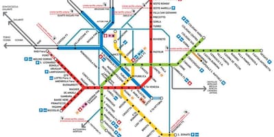 મિલાનો tube નકશો