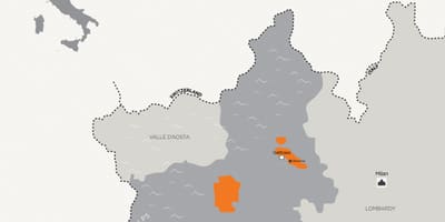 નકશો મિલાન અને આસપાસના શહેરો